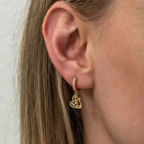 Supertrend Gümüş Sallantılı Gold Kuğu Kadın Küpe