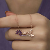 Supertrend ​gümüş Rose Anne Ve Yavru Kuş Kadın Kolye