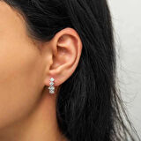 Supertrend Gümüş 5 Taş Küpe