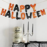 Halloween Folyo Balon Banner - Hpy Hlw Yazı-