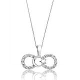 Supertrend Gümüş Sonsuzluk Ay Yıldız Kadın Kolye