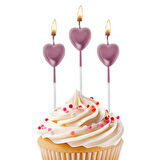 Metalik Bronz Kalp Mum