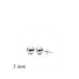 Supertrend Gümüş Top Küpe - 3 Mm