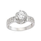 Supertrend Gümüş Tek Taş Kadın Yüzük