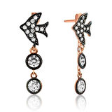 Supertrend Gümüş Zincirli Kırlangıç Küpe