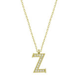 Supertrend Gümüş Gold Z Harfi Kadın Kolye