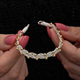 Supertrend Gümüş Kazaziye Örgü Bileklik