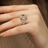 Supertrend Gümüş Baget Kare Kadın Yüzük