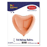 Rose Gold Kalp Folyo Balon 18"