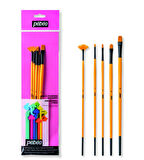 Supertrend 5'li Uzun Sap Fırça Seti Sentetik (N:: 0, 4, 8, 12 + Yelpaze Fırça No:2) SET-13