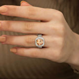 Supertrend Gümüş Sarı Yuvarlak Kadın Yüzük