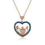 Supertrend ​gümüş Rose Kalpli Aile Kadın Kolye