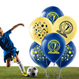 Champion Baskılı Sarı Lacivert Pastel Balon 12"