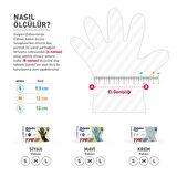 Supertrend Krem TPE Eldiven M Beden 100 Adet