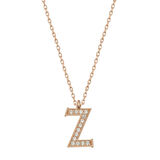 Supertrend Gümüş Rose Z Harfi Kadın Kolye
