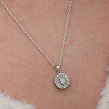 Supertrend Gümüş Zirkon Taşlı Yuvarlak Kadın Kolye