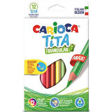 Supertrend Tita Maxi Jumbo Üçgen Kuru Boya 12 Renk Karton Kutu (42791)