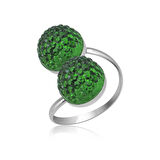 Supertrend Gümüş Kristal Taşlı Kadın Yüzük