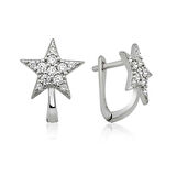 Supertrend Gümüş Yıldız Küpe