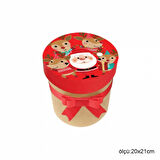 NoelBox Silindir Hediye Kutusu Seti 3lü