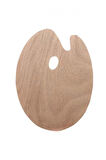 Oval Ahşap Palet 24x30 cm.