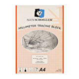 Supertrend Milimetrik Aydınger Blok A4 Kırmızı 90/95 gr. 30 yaprak