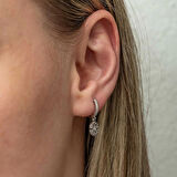 Supertrend Gümüş Sallantılı Kar Tanesi Kadın Küpe