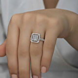 Supertrend Gümüş Baget Kesim Kadın Yüzük