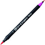 Supertrend Art & Graphic Twin Marker Çizim Kalemi 20 Magenta