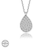 Supertrend ' Taşlı Gümüş Damla Kadın Kolye