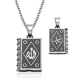 Supertrend Gümüş İçi Açılabilen Allah Yazılı Muskalık Kolye