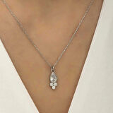 Supertrend Gümüş Çiğ Damlası Tektaş Kadın Kolye