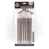 Supertrend Uzun Saplı Sentetik Karma Fırça Seti 10’lu