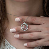 Supertrend Gümüş Arapça Allah Yazılı Kadın Kolye