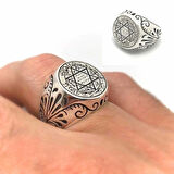 Supertrend Gümüş Süleyman Mührü Erkek Yüzük