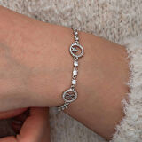 Supertrend Gümüş Halka İçinde Şans Kadın Bileklik