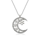 Supertrend ​gümüş Ay Kar Tanesi Kadın Kolye