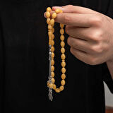 Supertrend Gümüş Püskül Sıkma Kehribar Tesbih