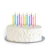 Kısa Makaron Doğum Günü Mumları