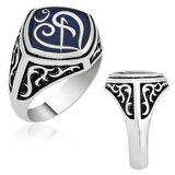 Supertrend Gümüş Arapça Elif Vav Yazılı Yüzük