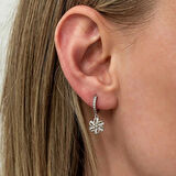 Supertrend ​gümüş Sallantılı Çiçek Kadın Küpe