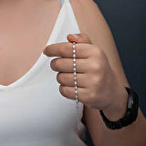 Supertrend Gümüş Zirkon Taşlı Kadın Bileklik