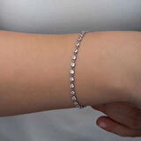 Supertrend Gümüş Zirkon Taşlı Kadın Bileklik