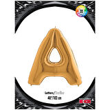 A Harf Altın Folyo Balon 40"