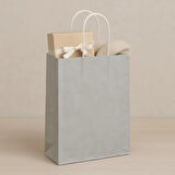 Supertrend Kraft Çanta Gümüş Büyük Boy 31x41cm 25li