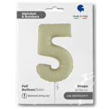 5 Rakam Supertrend Satin Olive Green Folyo Balon 26"