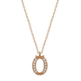 Supertrend Gümüş Rose Ö Harfi Kadın Kolye