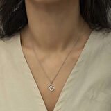 Supertrend Gümüş Kalp Kadın Kolye