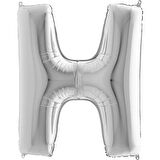 H Harf Supertrend Gümüş Folyo Balon 40"