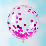 Fuşya Balon Süsleme Pulu